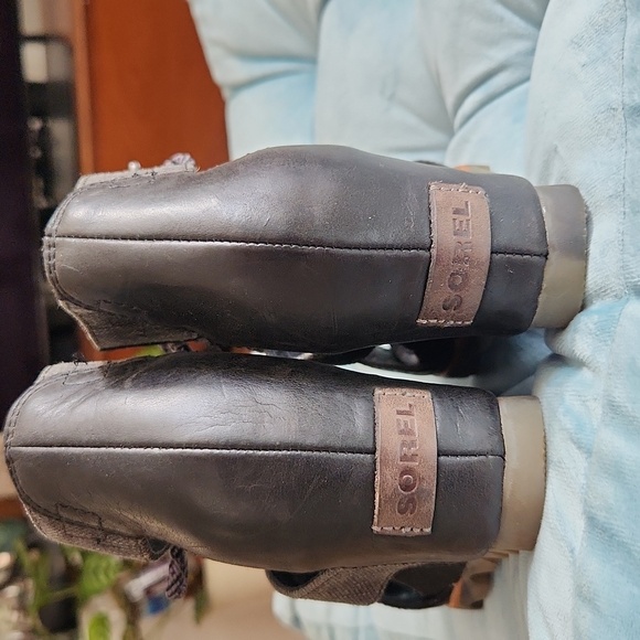 SOREL JOANIE LACE WEDGE SANDALS - Picture 5 of 6